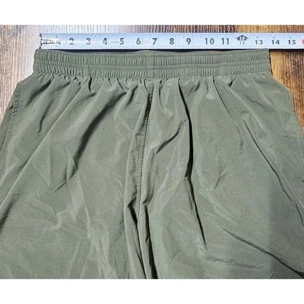 Goruck American Training Shorts Men's Large Green Tough Stretch Lined Running 6